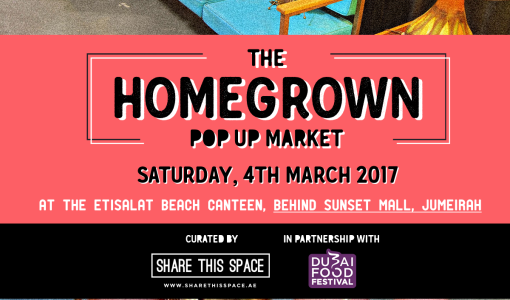 THIS WEEKEND: The Homegrown Pop-Up Market at The Etisalat Beach Canteen